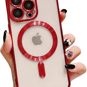 Apple Red MagSafe iPhone Case with Decorative Charm